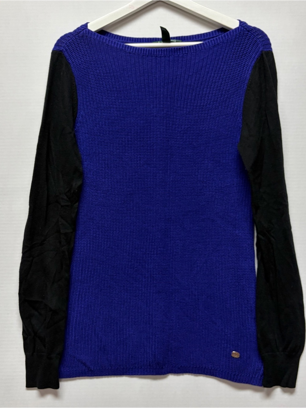 Blue and Black Long-Sleeve Women's Sweater Lauren Ralph Lauren size M